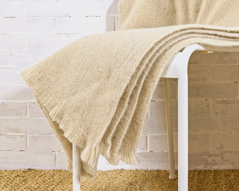 Heavy Wool Blanket / 3 Sizes Available / 100 Sheep Wool / Etsy