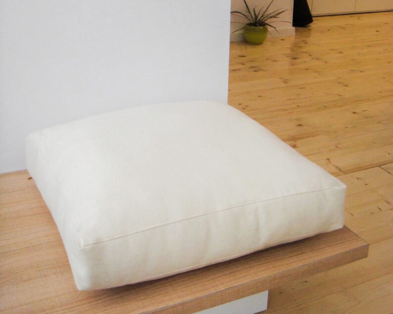 Wool Couch Cushion / Washable zipoff cover / All Natural Etsy