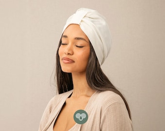 Natural Fabric Hair Wrap – Handmade Head Scarf