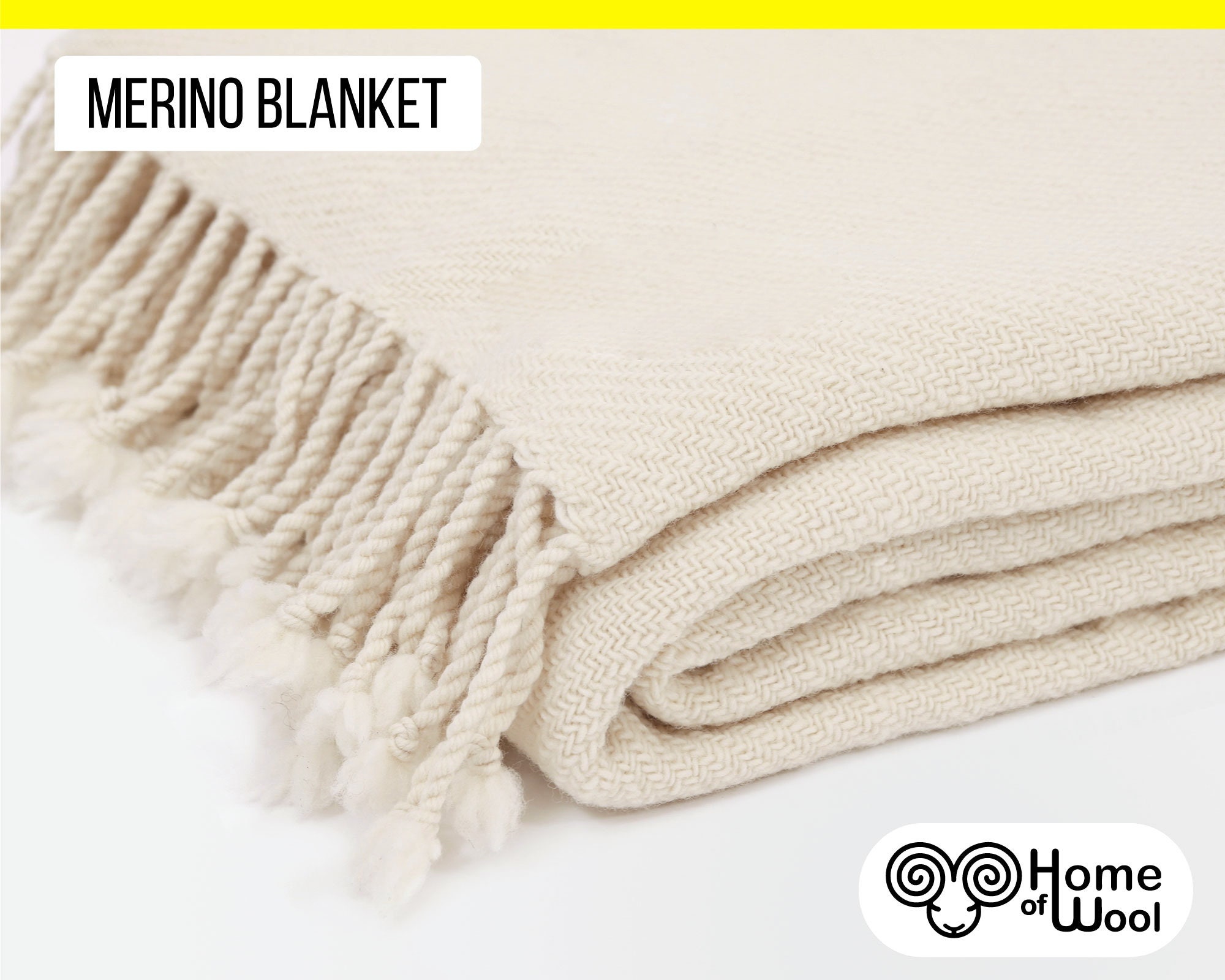 Couverture en Laine Mérinos Confortable/59X 75 | 150 X 190 cm Couverture Tout Naturelle