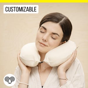 Neck Pillow for Travel / Made to Order from Organic and Oeko-Tex Fabrics & Wool  / Any Size on Request