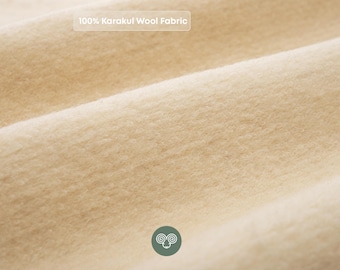 Karakul Wool Fabric by the Yard – OEKO-TEX Wide Wool Upholstery Fabric