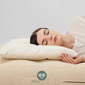 Thin Wool Pillow / Made to Order from Organic and Oeko-Tex Fabrics & Wool / Any Size on Request