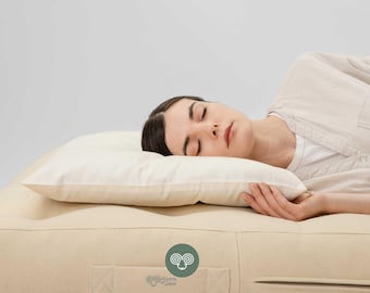 Thin Wool Pillow – Custom Low Loft Natural Bed Pillow