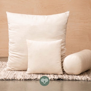 Relleno de almohada de lana / Relleno de lana, algodón crudo, funda con cremallera / CUALQUIER TAMAÑO a pedido