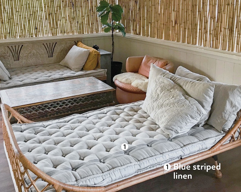 4 Tufted Wool Daybed Cushion / Made to Order From Etsy