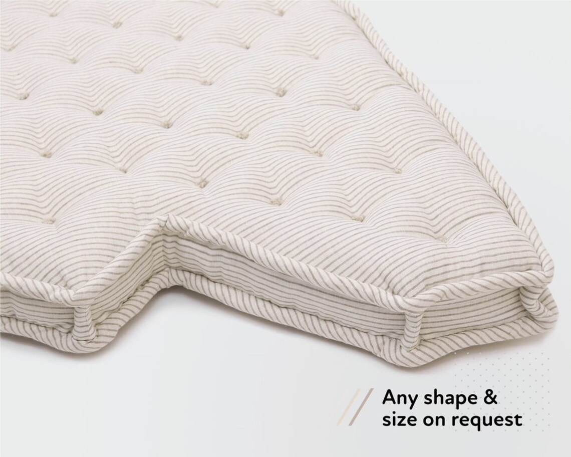 3 Tufted Wool Seat Cushion / Made to Order From Organic Etsy