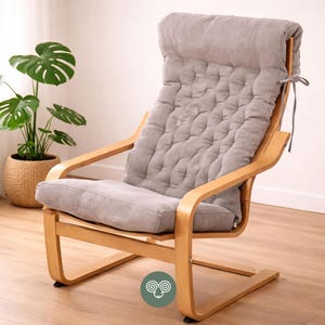 Wool Cushion for Poang Chair / Made to Measure, All-Natural, Oeko-Tex / ANY SIZE & Shape on Request