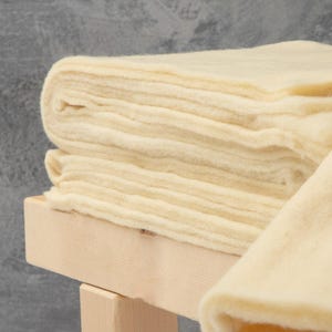Organic Wool Batting by the Yard – GOTS Wool Filling for Crafts and Upholstery image 3