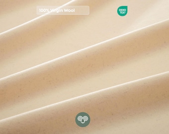 Virgin Wool Fabric by the Yard – 100% OEKO-TEX Wool Fabric