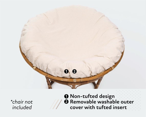 Negende informatie Onbevreesd Wool Papasan Cushion With Cotton Lining / All-natural - Etsy