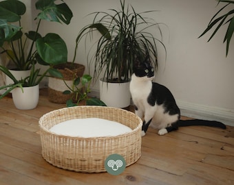 Wool Cat Pillow – Custom Natural Pet Cushion with Wool Fill