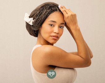 Natural Fabric Scrunchie – Handmade Hair Tie