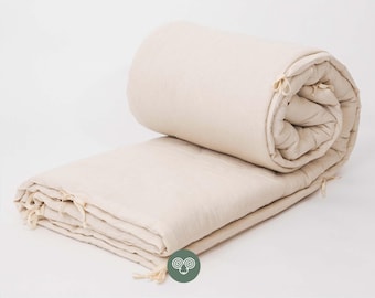 Wool Duvet Insert Set – Pair of Natural Custom Comforters / SALE