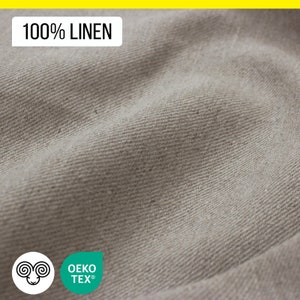 100% Linen Flax Fabric / Oeko-Tex certified / by the yard or meter / Width 150 cm 59 image 1