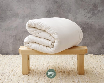 Wool Duvet Insert – Natural Custom Comforter for Summer or Winter