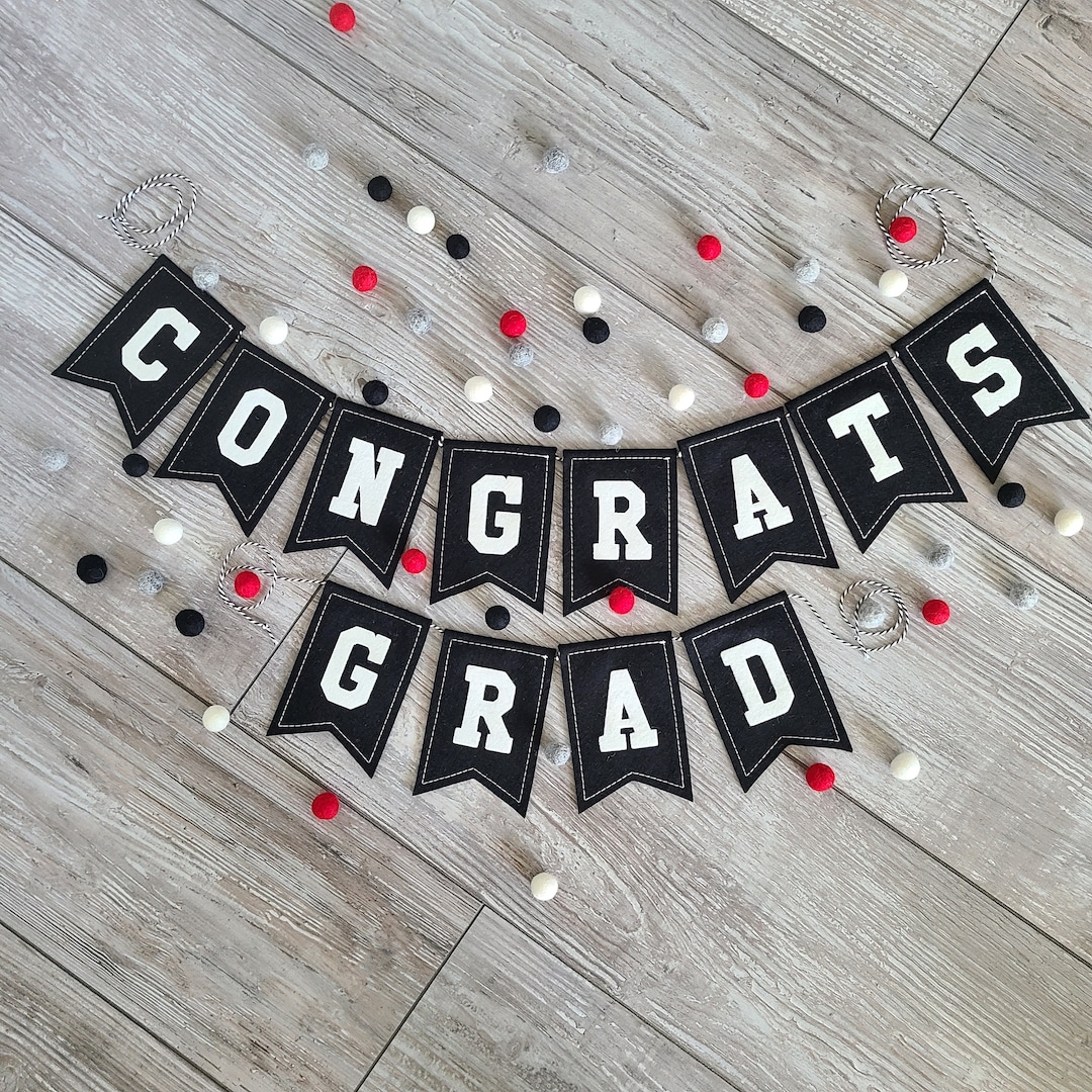 CONGRATS GRAD Bunting Banner - Etsy