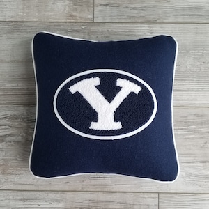 BYU Oval Y Logo Pillow