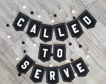 CALLED TO SERVE Bunting Baner