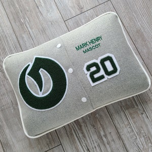 Regalo de graduación, almohada personalizada, almohada de carta Varsity, almohada de letra personalizada