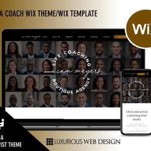 Mega Coach: Life Coach Website Template, Wellness Coach Website Template, Executive Coaching Template, Life Coaching Services, Coach Website