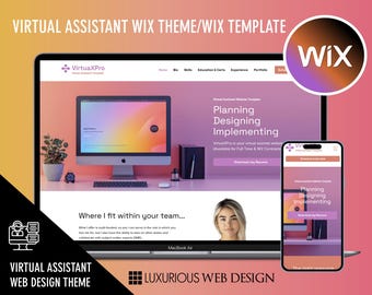 Webbplats för virtuell assistent, mall för virtuell assistent, mall för chefsassistent, webbdesign, Wix webbdesign, virtuell assistent, VA