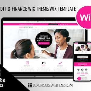 Queens Credit Repair - Wix Template, Wix Theme, Wix Website Design, Website Template, Business Website, Credit Repair Website, Credit Repair