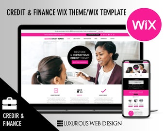 Credit Repair Wix Website Template – Business Theme