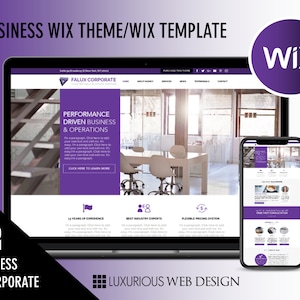 Falux Corporate - Modèle Wix, Thème Wix, Conception de site Web Wix, Modèle de site Web, Modèle commercial, Sites Web d&#39;entreprise, Wix, Conception de sites Web