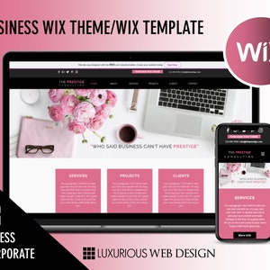 The Prestige Business - Wix Template, Wix Theme, Wix Website Design, Website Template, Business Template, Business Websites, Wix, Web Design