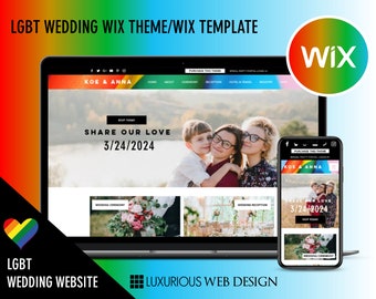 LGBT Wedding - LBGT Wedding Website, Lesbian Wedding Website, Gay Wedding Website, Queer Wedding Website, Same Sex Wedding Website, Wix