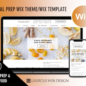 CreatiEats Meal Prep Meal Prep Website Design, Wix Template, Wix Theme, Wix Website Design, Website Template, Food Website Design, Cook image 1