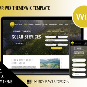 ShineSolar - Solar Website Template, Solar Website Theme, Solar Website Template, Energy Site, Wix Website Design, Solar Roof Website, Solar