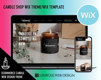 Candle Web Design, Candle Template, Candle Business, eCommerce Candle Website, Web Design, Website Template, Candles, Candle, Candle Maker