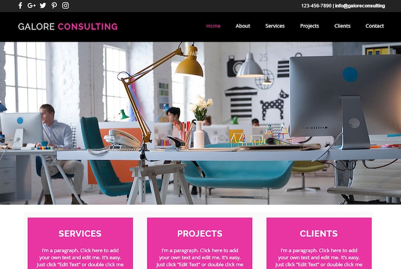 Wix Consulting Template Wix Consulting Template