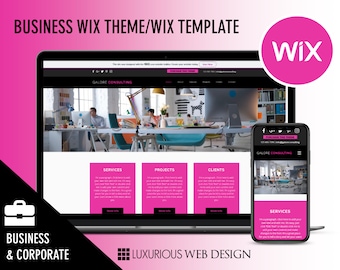 Galore Consulting - Consulting Website, Consulting Template, Wix Template, Wix Website Design, Website Template, Business Template