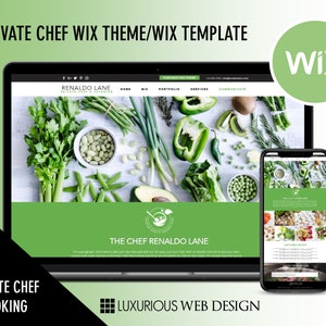 Private Chef & Catering - Private Chef Website, Chef Template, Wix Website Design,  Food Website Theme, Cooking Website, Chef Business Tools
