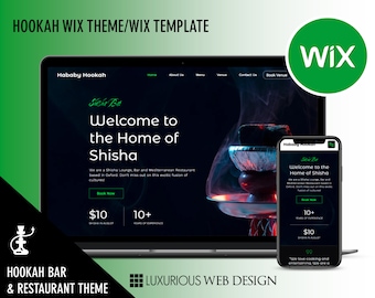 Hababy Hookah - Hookah Website Theme, Hookah Website Template, Website Design, Wix Website Design, Website Template, Web Design, Hookah