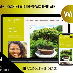 Swaver Coaching: Life Coach Website Template, Coaching Business Therapist Website, Counselor Website Template, Mental Health & Coach Website