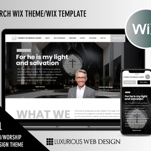 Glory and Grace - Church Website, Church Website Template, Wix Template, Wix Theme, Wix Website Design, Website Template, Religion Website