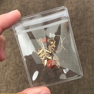 200 Transparente Resealable Handmade Anel Colar Pulseira Jóias Antioxidante Sacos De Embalagem De PVC | Sacos de embalagem para exibição de produtos pequenos Sacos para presentes