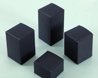 100x Black Wedding Favour Boxes Wedding Gift Boxes Birthday Party Christening Gift Boxes Candy Chocolate Macaroon Cookie Sweets Boxes
