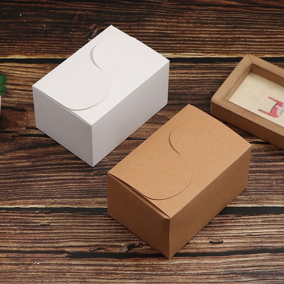 100 Kraft White Wedding Cake Favor Boxes Wedding Bridal Etsy Canada