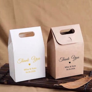 100 sacchetti per bomboniere per matrimonio personalizzati, Kraft o bianchi, sacchetto regalo di ringraziamento per confezione del prodotto, sacchetto regalo bomboniere, caramelle biscotto e cioccolato