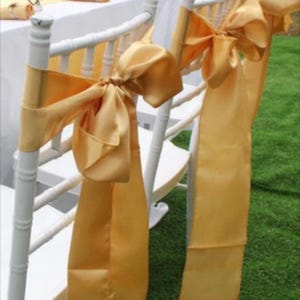 Pink Silver Gold Satin Chair Sashes Chair Bows Chair Ties Ribbon for Chair Wedding Reception Birthday Party Anniversary Chair Decoration