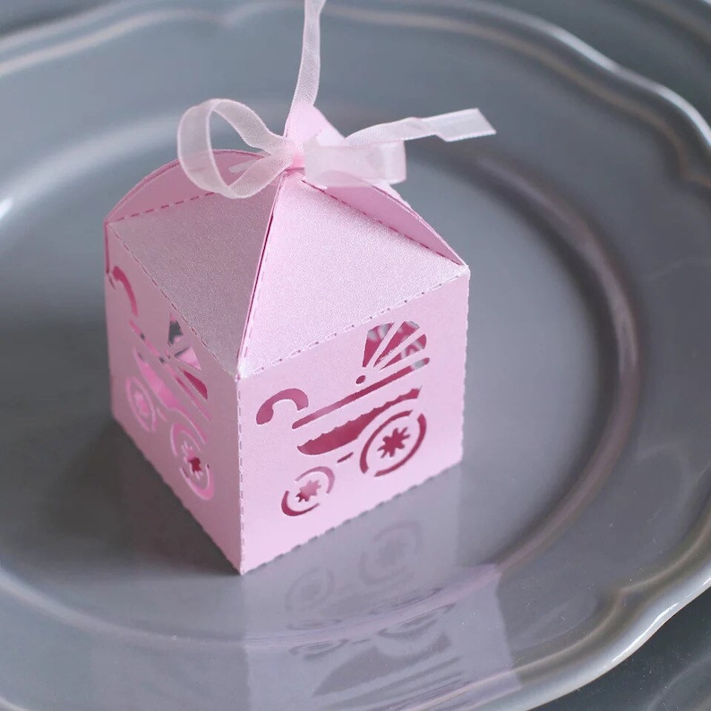 100x Baby Shower Favour Boxes Baby Shower Gift Boxes Candy Etsy
