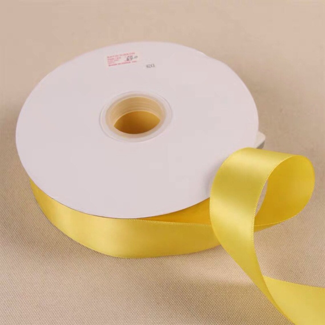 Yellow Satin Ribbon Roll Wholesale • Christmas Gift Wrapping Wedding ...