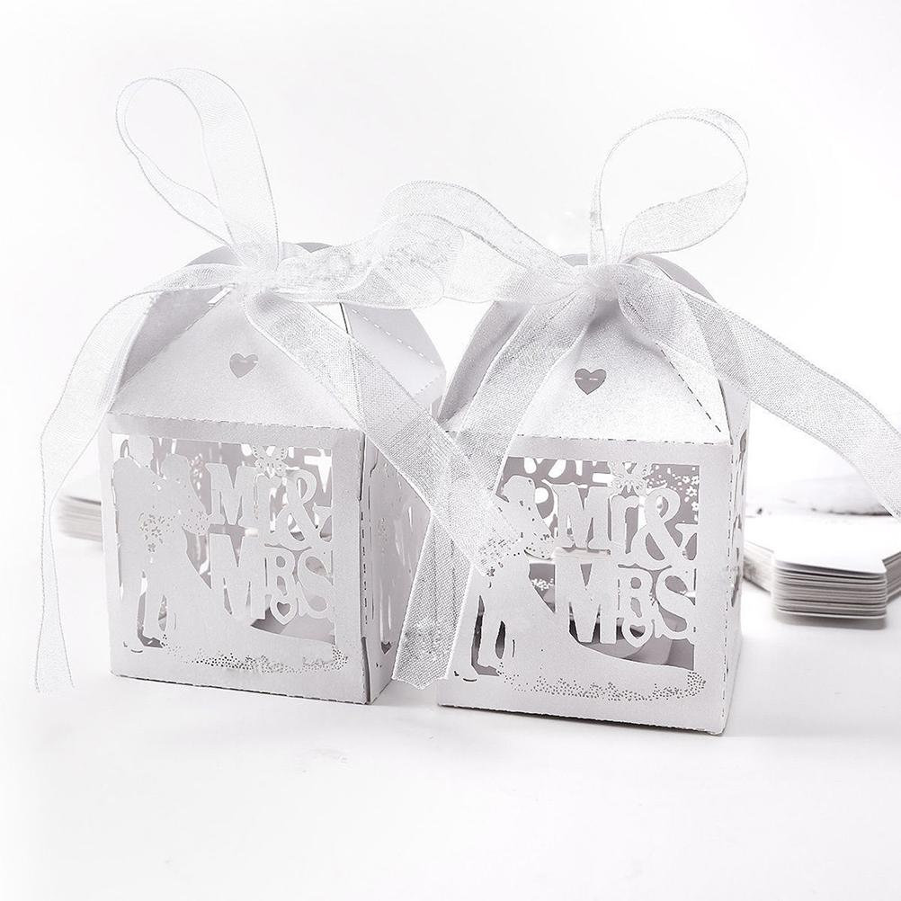 100pcs Wedding Favor Boxes Laser Cut boxes Party Favor Box Small Gift – If  you say i do