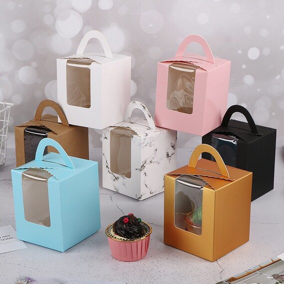 10//50X Kraft Paper Candy Boxes Cute Mini Pillow Cardboard Gift Box for Birthday