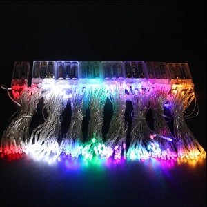 Warm White Multicolour LED Battery Operated Fairy Lights Birthday Wedding Party Light Decorations Christmas Tree Cafe Kids Room Decoration